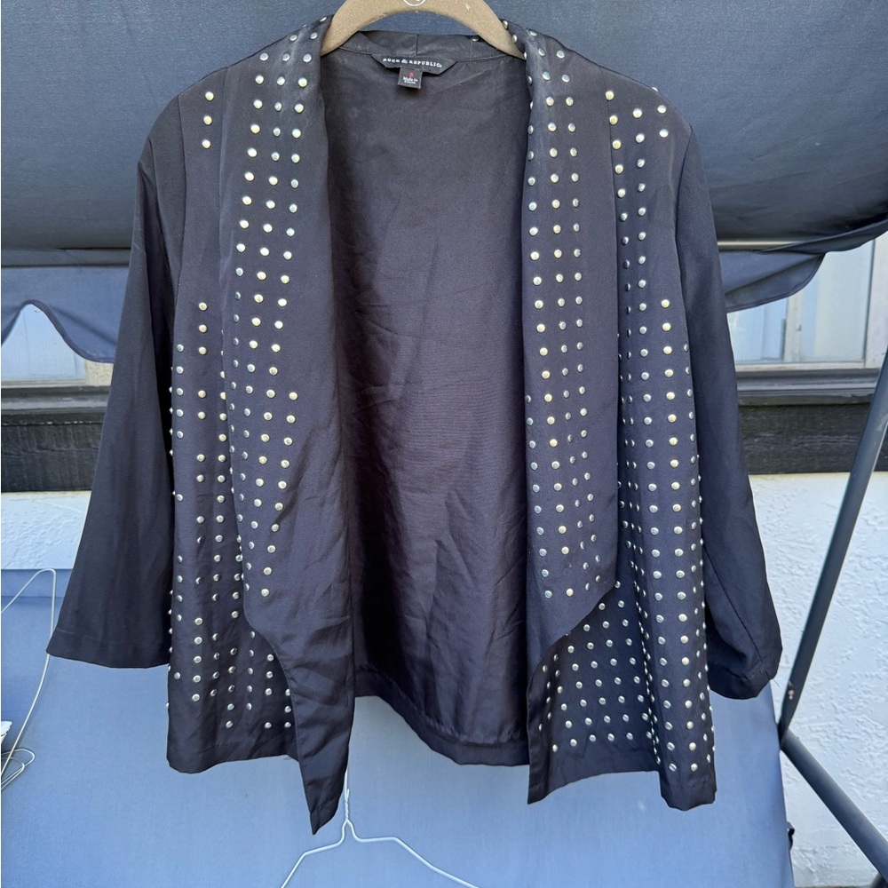 Rock & Republic Black Studded Jacket